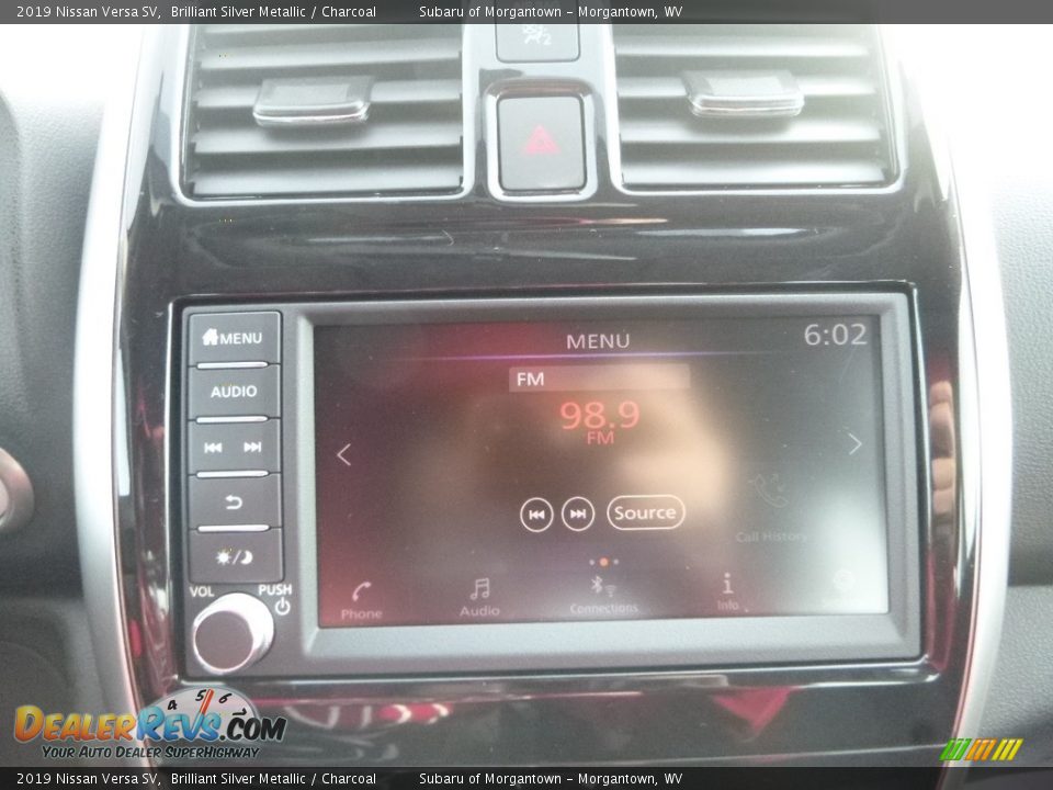 2019 Nissan Versa SV Brilliant Silver Metallic / Charcoal Photo #16