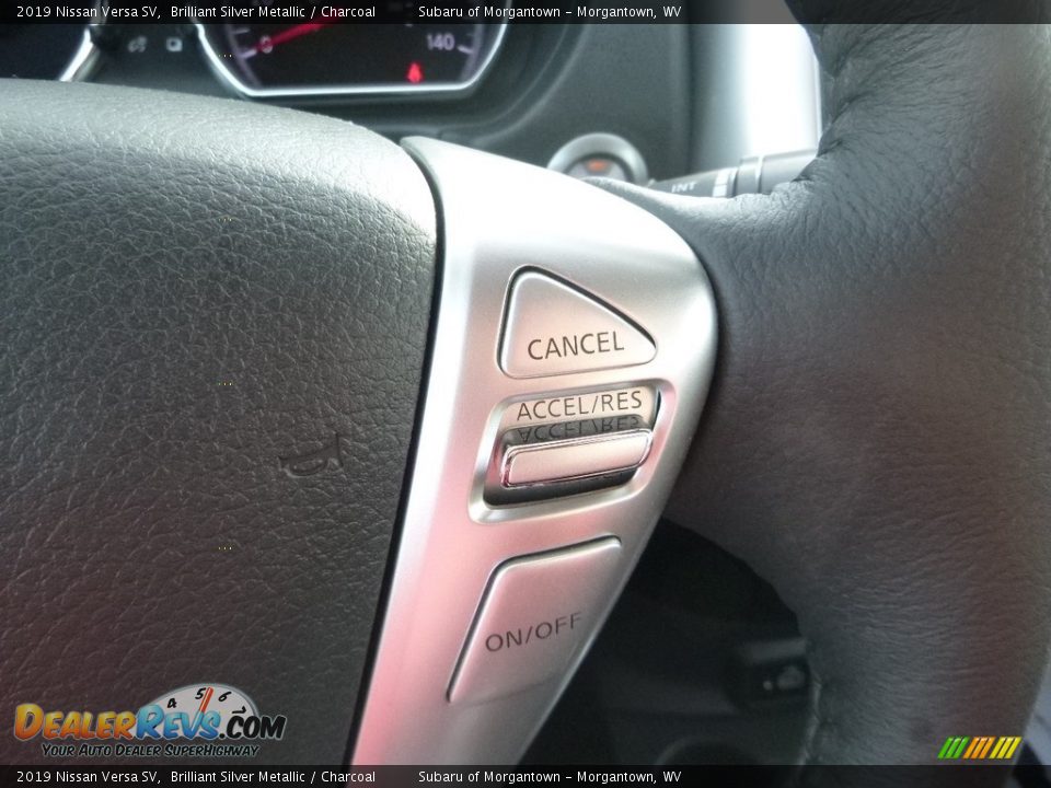 2019 Nissan Versa SV Brilliant Silver Metallic / Charcoal Photo #18