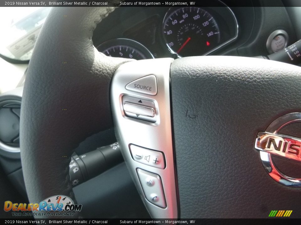 2019 Nissan Versa SV Brilliant Silver Metallic / Charcoal Photo #19