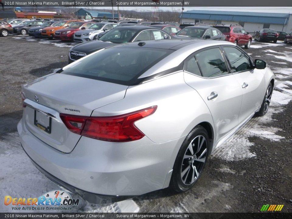 2018 Nissan Maxima Platinum Brilliant Silver / Charcoal Photo #4