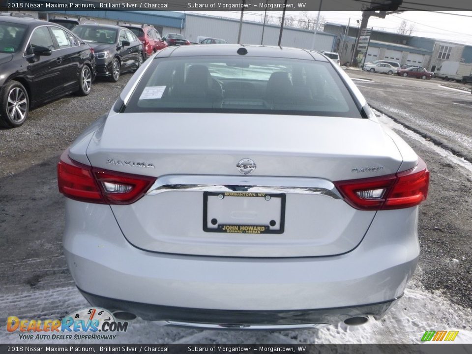 2018 Nissan Maxima Platinum Brilliant Silver / Charcoal Photo #5