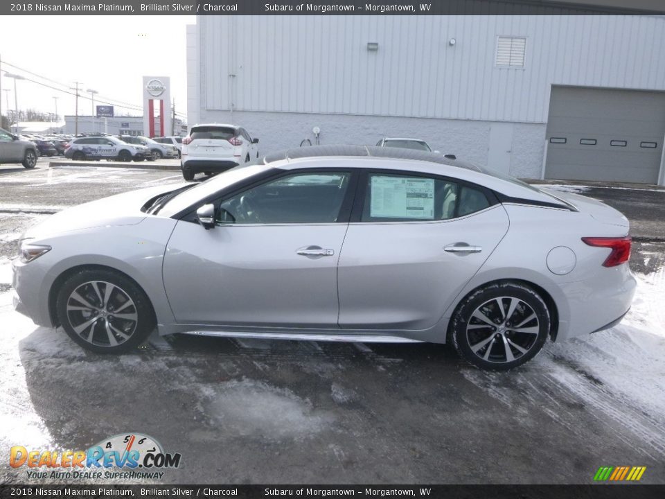 2018 Nissan Maxima Platinum Brilliant Silver / Charcoal Photo #7
