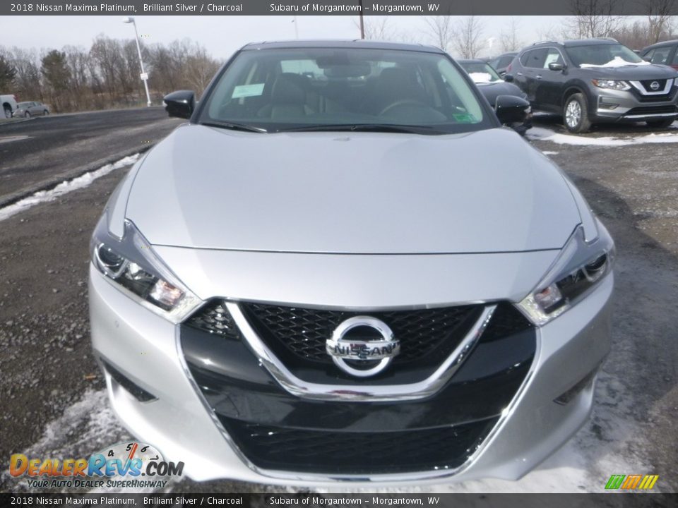 2018 Nissan Maxima Platinum Brilliant Silver / Charcoal Photo #9