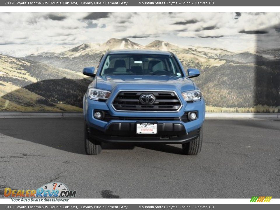2019 Toyota Tacoma SR5 Double Cab 4x4 Cavalry Blue / Cement Gray Photo #2