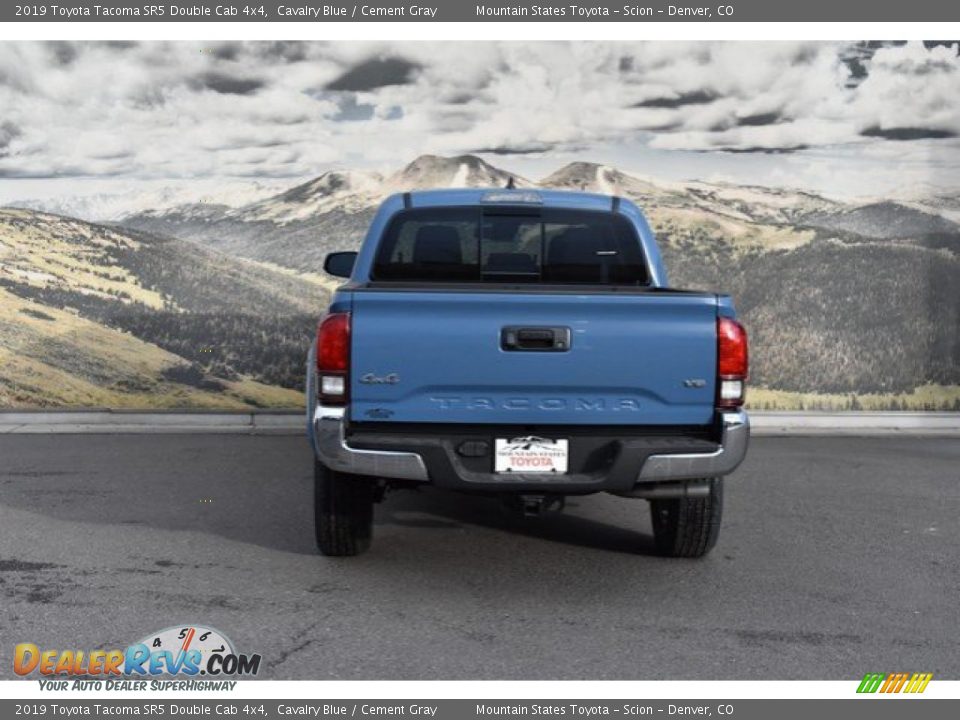 2019 Toyota Tacoma SR5 Double Cab 4x4 Cavalry Blue / Cement Gray Photo #4