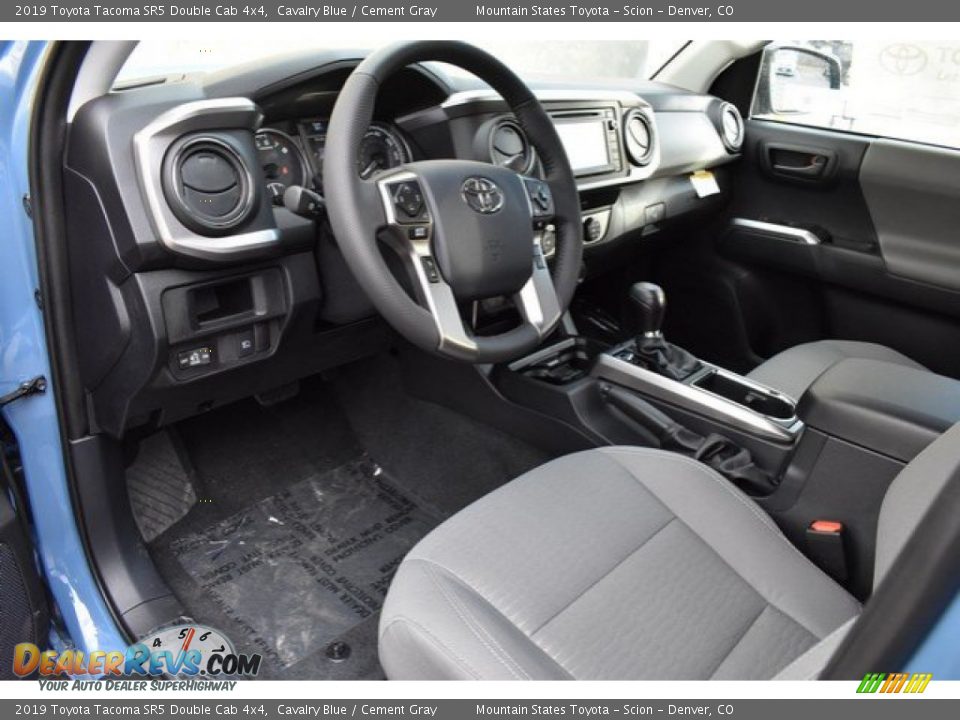 2019 Toyota Tacoma SR5 Double Cab 4x4 Cavalry Blue / Cement Gray Photo #5