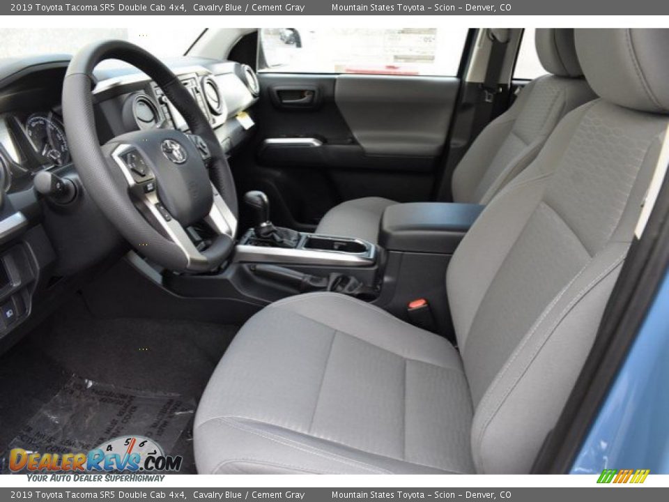 2019 Toyota Tacoma SR5 Double Cab 4x4 Cavalry Blue / Cement Gray Photo #6