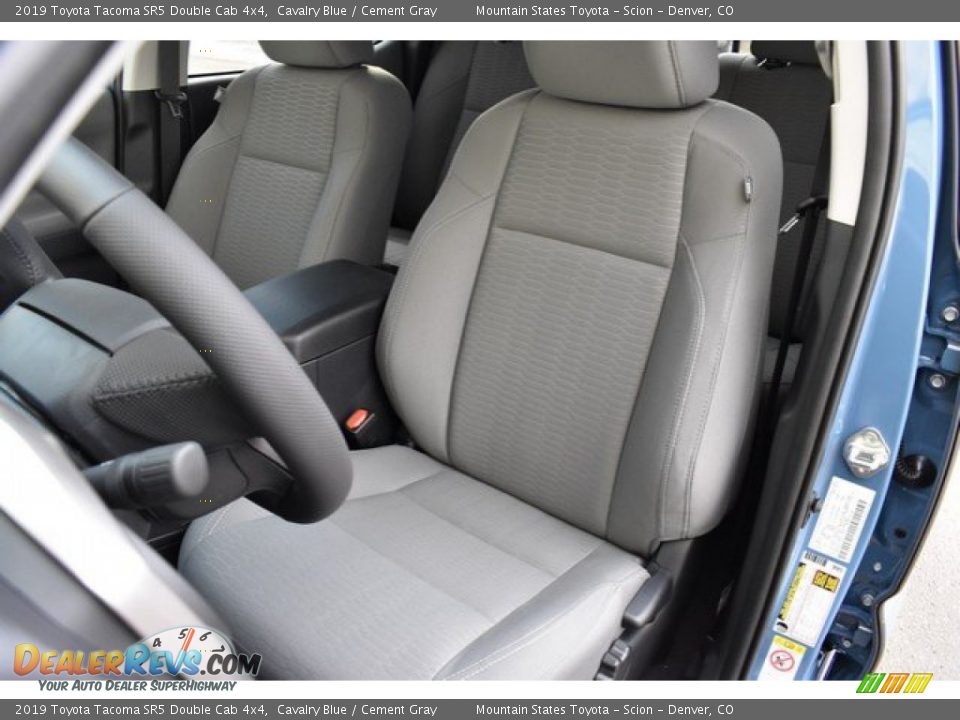 2019 Toyota Tacoma SR5 Double Cab 4x4 Cavalry Blue / Cement Gray Photo #7