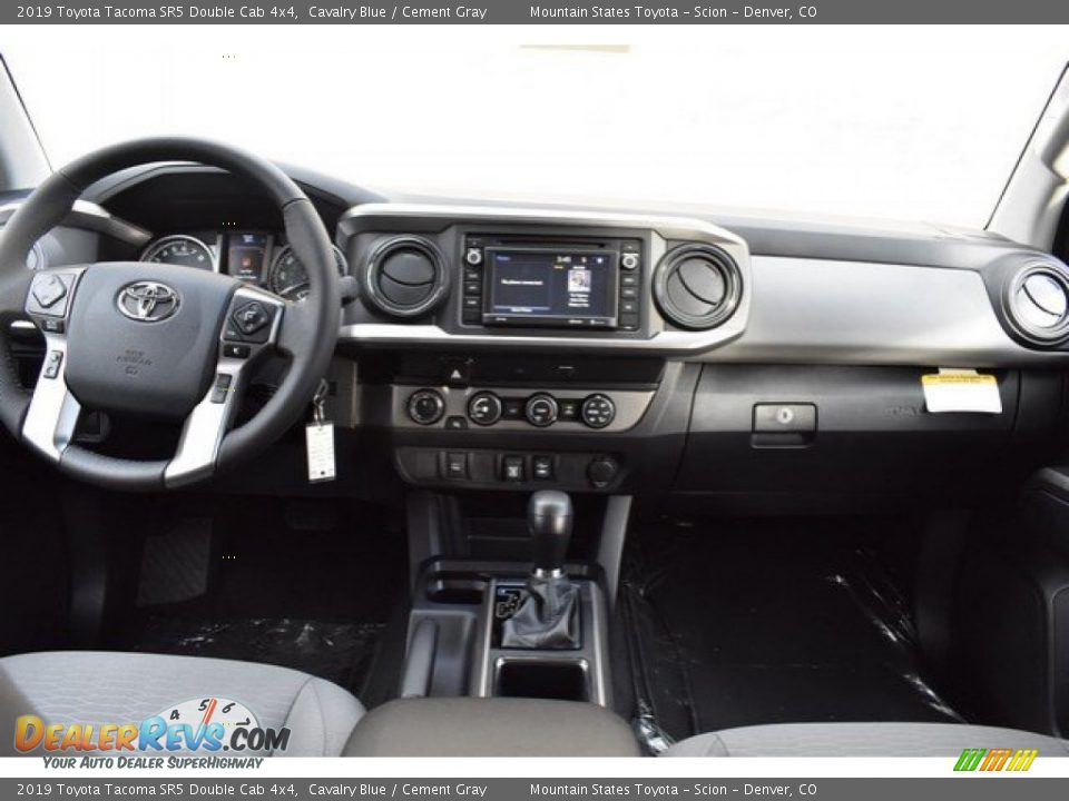 2019 Toyota Tacoma SR5 Double Cab 4x4 Cavalry Blue / Cement Gray Photo #8