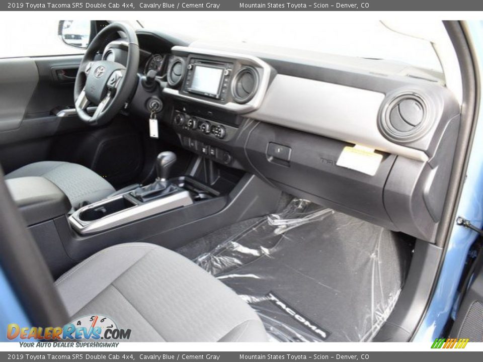 2019 Toyota Tacoma SR5 Double Cab 4x4 Cavalry Blue / Cement Gray Photo #11