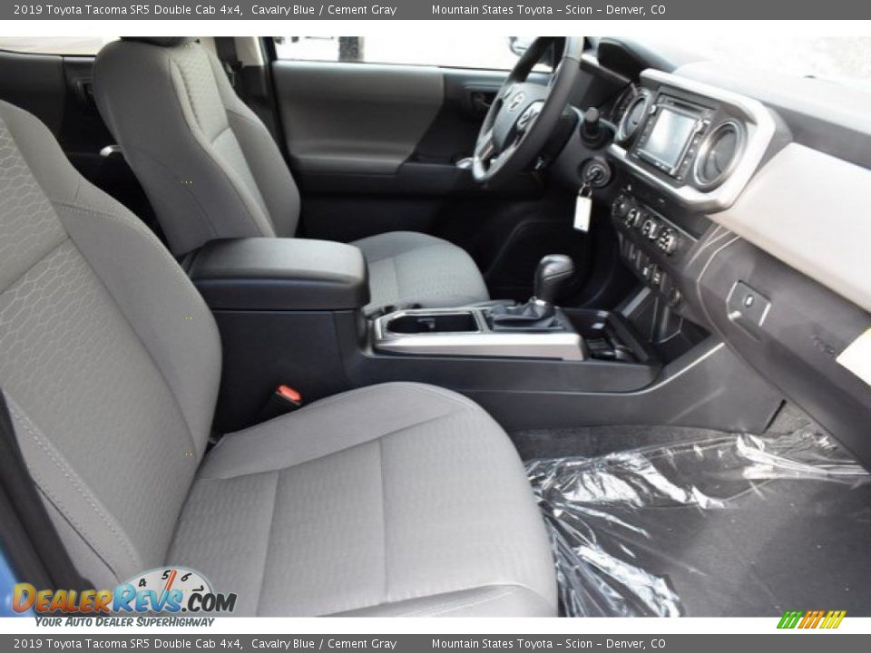 2019 Toyota Tacoma SR5 Double Cab 4x4 Cavalry Blue / Cement Gray Photo #12