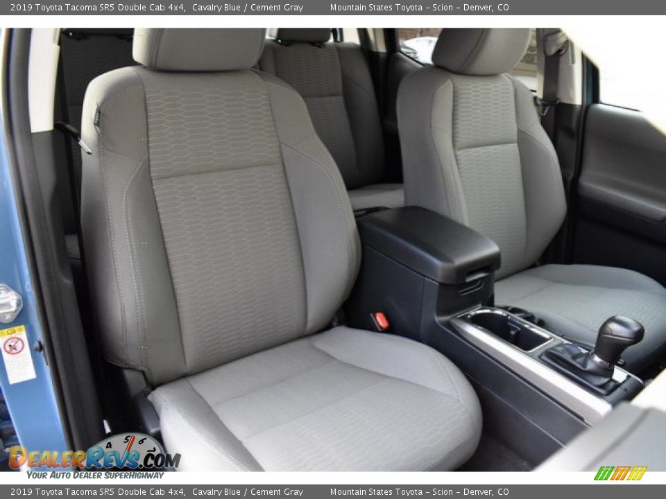 2019 Toyota Tacoma SR5 Double Cab 4x4 Cavalry Blue / Cement Gray Photo #13