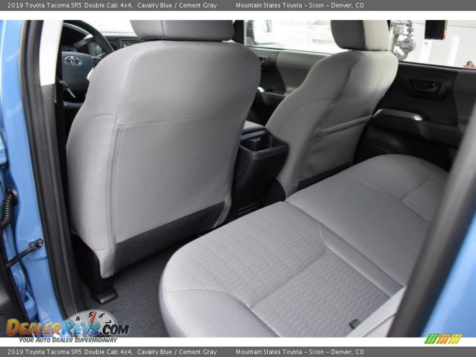 2019 Toyota Tacoma SR5 Double Cab 4x4 Cavalry Blue / Cement Gray Photo #14