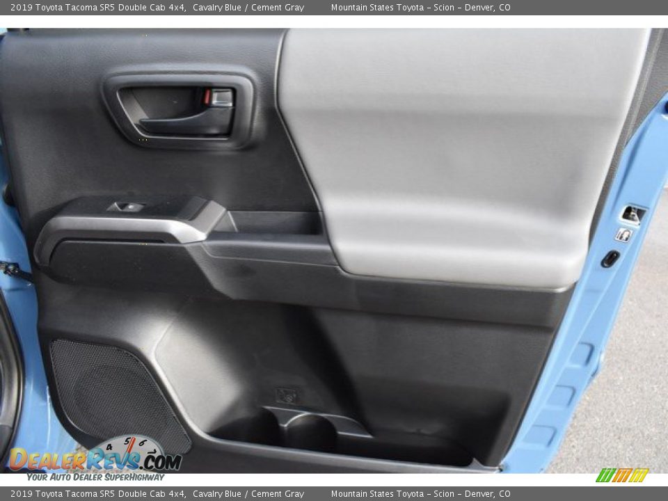 2019 Toyota Tacoma SR5 Double Cab 4x4 Cavalry Blue / Cement Gray Photo #23