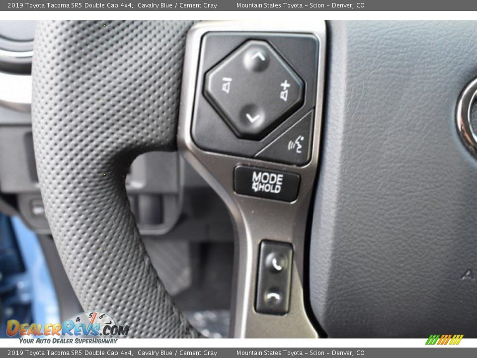 2019 Toyota Tacoma SR5 Double Cab 4x4 Cavalry Blue / Cement Gray Photo #26