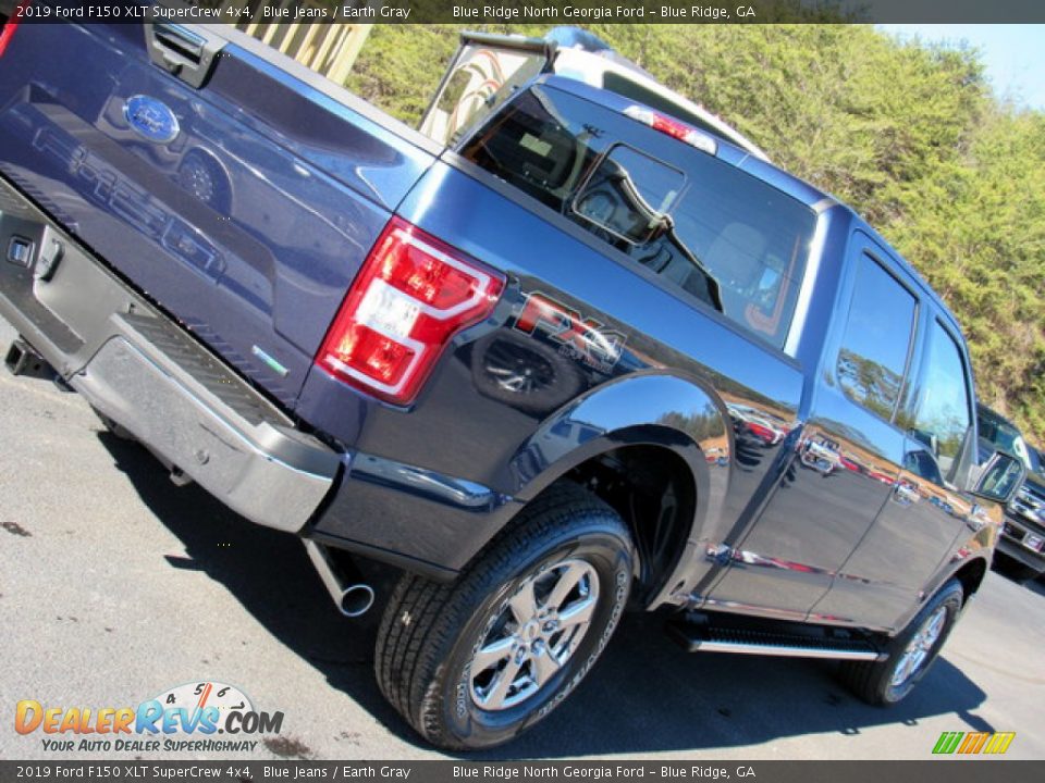 2019 Ford F150 XLT SuperCrew 4x4 Blue Jeans / Earth Gray Photo #35