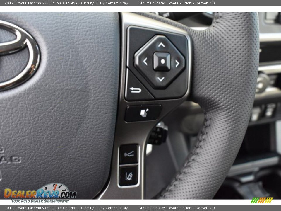 2019 Toyota Tacoma SR5 Double Cab 4x4 Cavalry Blue / Cement Gray Photo #27