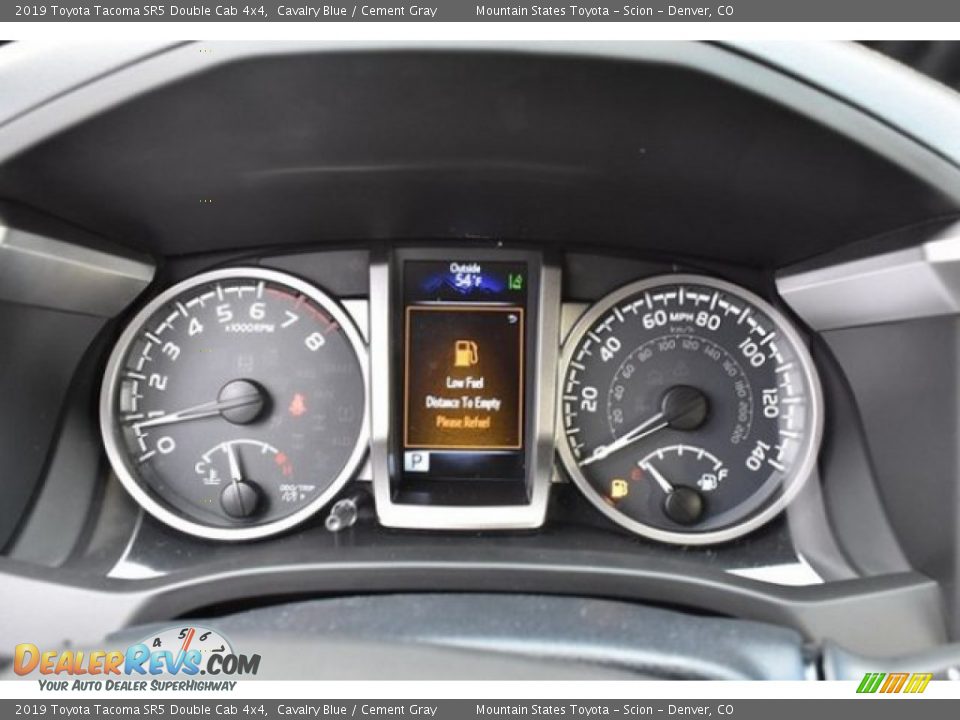 2019 Toyota Tacoma SR5 Double Cab 4x4 Cavalry Blue / Cement Gray Photo #28