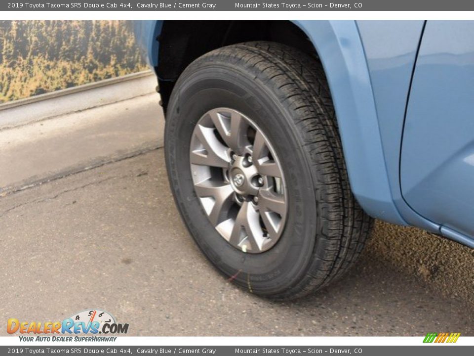 2019 Toyota Tacoma SR5 Double Cab 4x4 Cavalry Blue / Cement Gray Photo #32