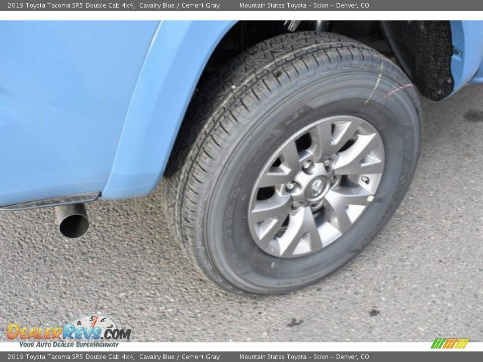 2019 Toyota Tacoma SR5 Double Cab 4x4 Cavalry Blue / Cement Gray Photo #34