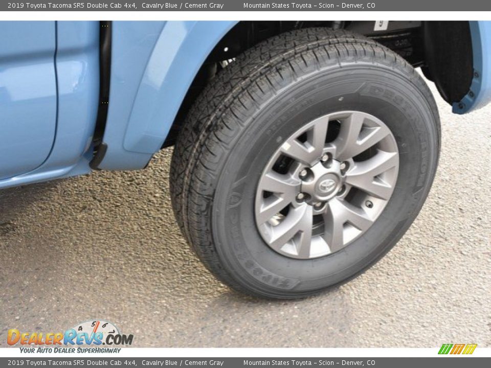 2019 Toyota Tacoma SR5 Double Cab 4x4 Cavalry Blue / Cement Gray Photo #33