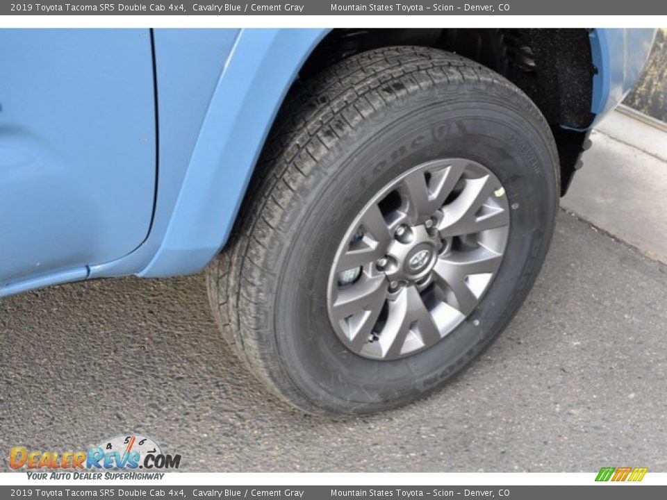 2019 Toyota Tacoma SR5 Double Cab 4x4 Cavalry Blue / Cement Gray Photo #35