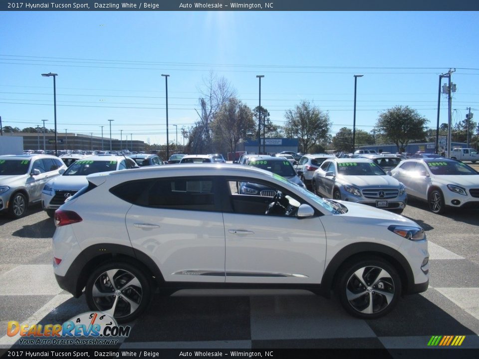 2017 Hyundai Tucson Sport Dazzling White / Beige Photo #3