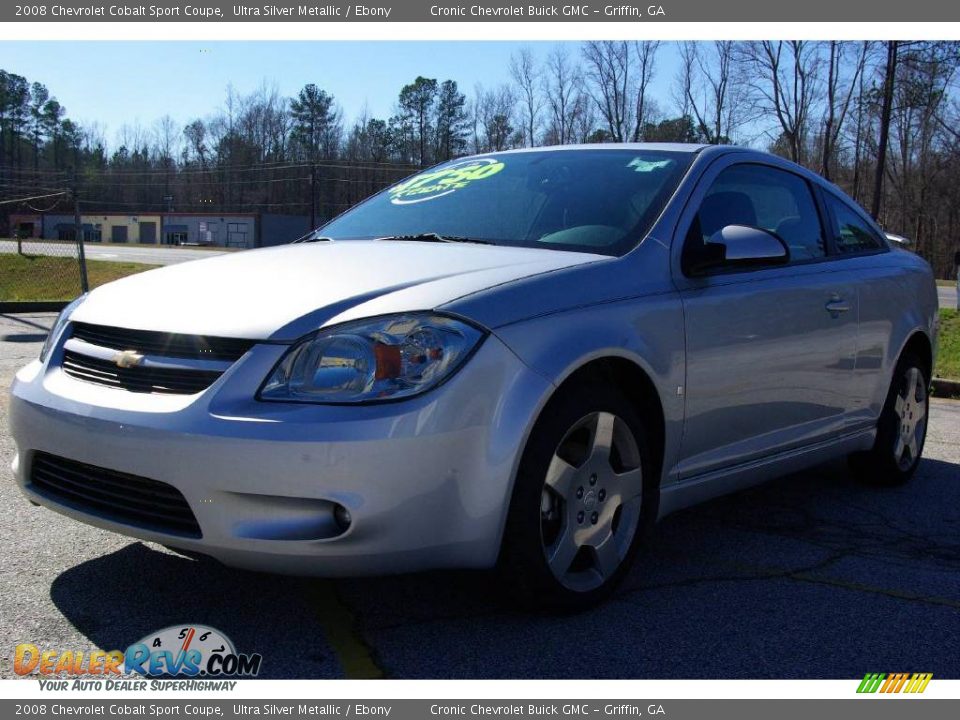 2008 Chevrolet Cobalt Sport Coupe Ultra Silver Metallic / Ebony Photo #2