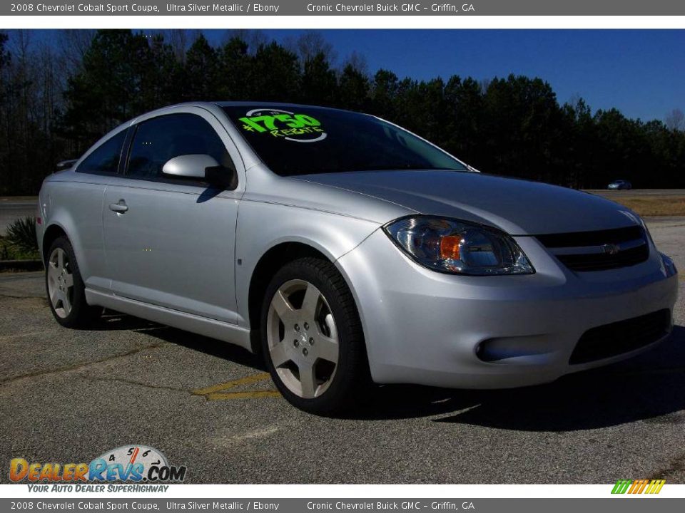 2008 Chevrolet Cobalt Sport Coupe Ultra Silver Metallic / Ebony Photo #4