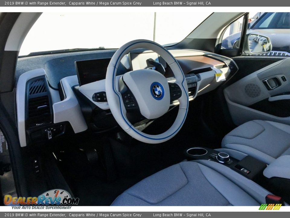 2019 BMW i3 with Range Extender Capparis White / Mega Carum Spice Grey Photo #4