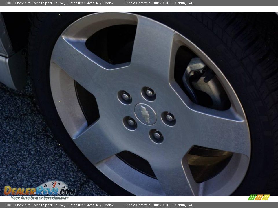 2008 Chevrolet Cobalt Sport Coupe Ultra Silver Metallic / Ebony Photo #10