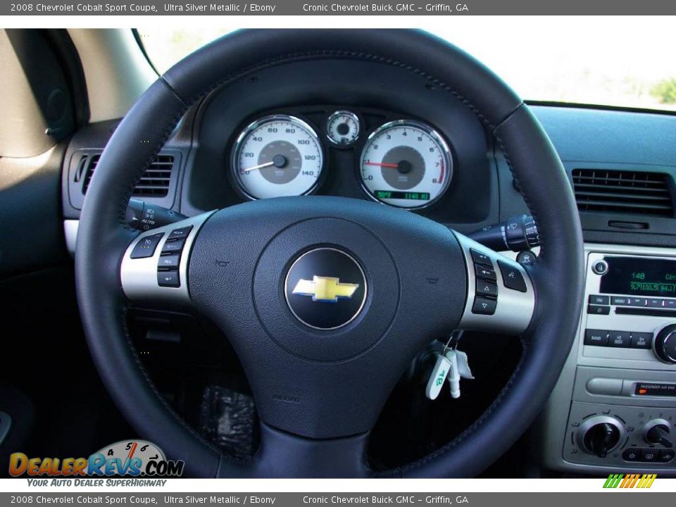 2008 Chevrolet Cobalt Sport Coupe Ultra Silver Metallic / Ebony Photo #16
