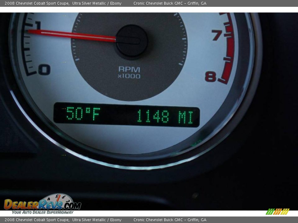 2008 Chevrolet Cobalt Sport Coupe Ultra Silver Metallic / Ebony Photo #18