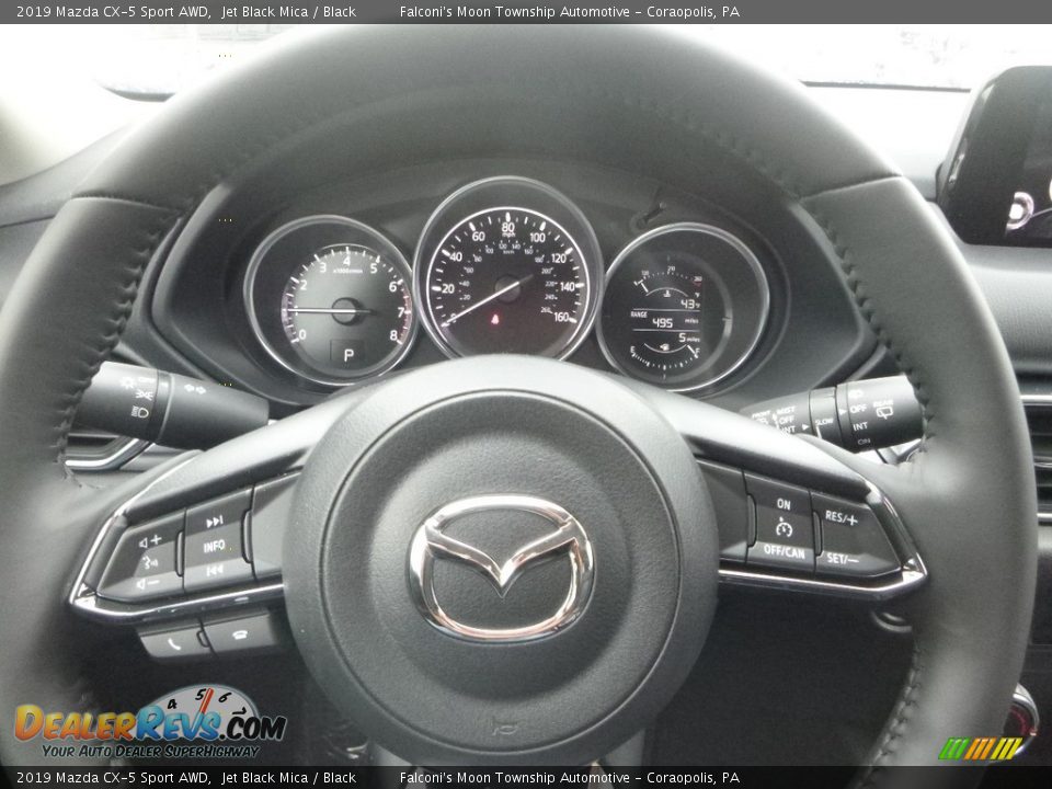 2019 Mazda CX-5 Sport AWD Jet Black Mica / Black Photo #13