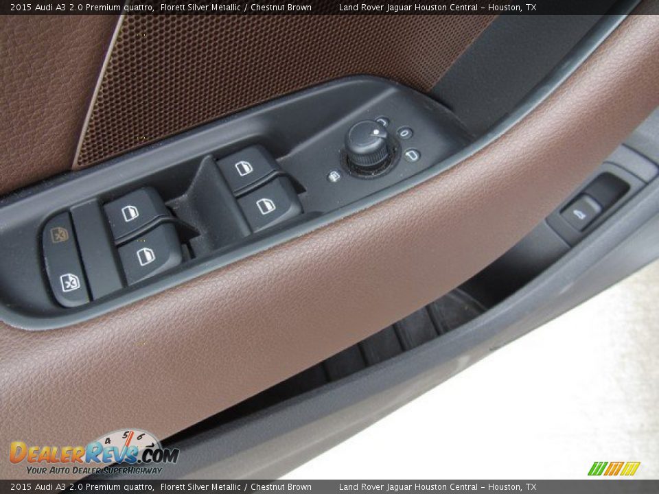 2015 Audi A3 2.0 Premium quattro Florett Silver Metallic / Chestnut Brown Photo #25