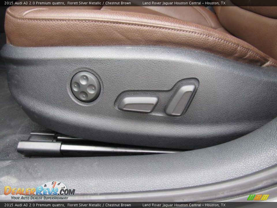 2015 Audi A3 2.0 Premium quattro Florett Silver Metallic / Chestnut Brown Photo #26