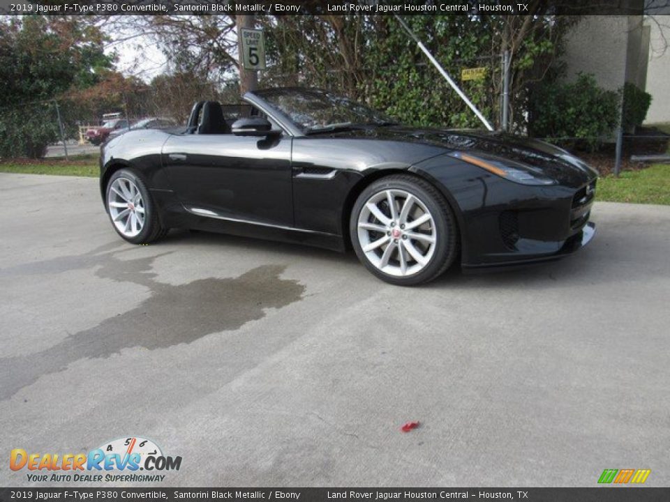 2019 Jaguar F-Type P380 Convertible Santorini Black Metallic / Ebony Photo #1