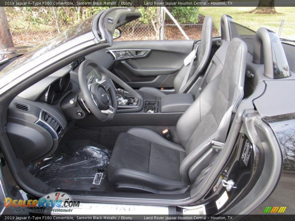 2019 Jaguar F-Type P380 Convertible Santorini Black Metallic / Ebony Photo #3