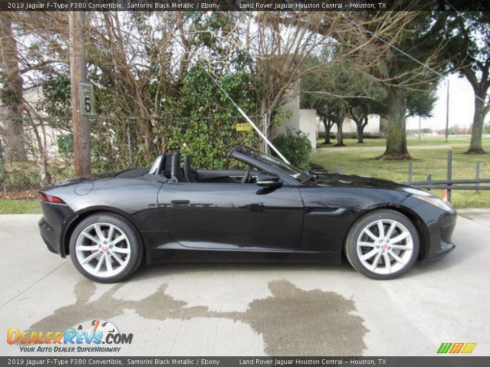 2019 Jaguar F-Type P380 Convertible Santorini Black Metallic / Ebony Photo #6