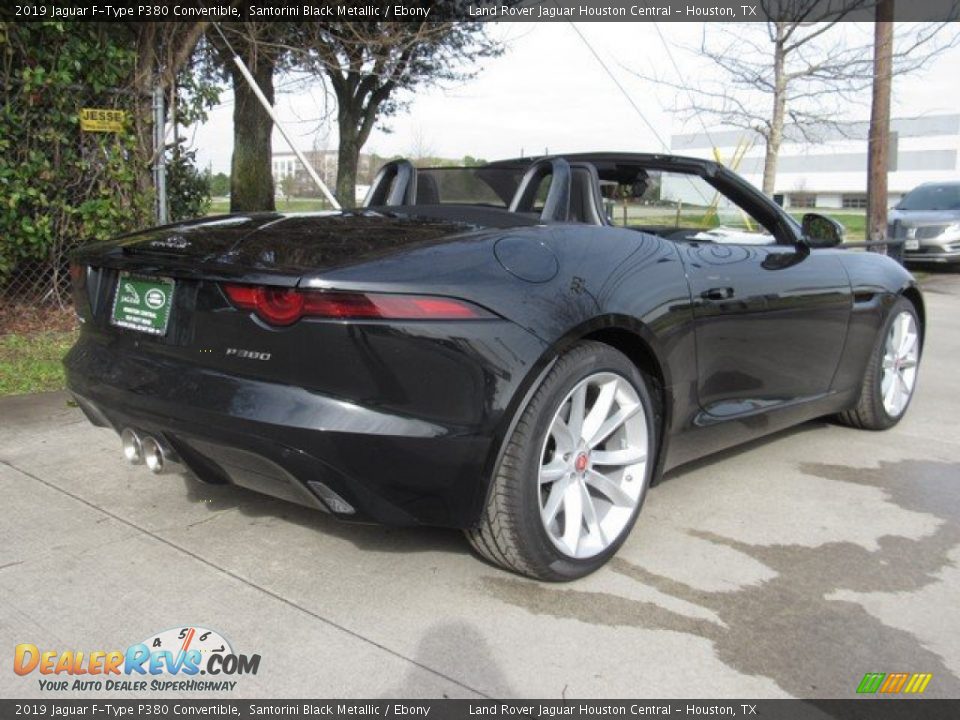 2019 Jaguar F-Type P380 Convertible Santorini Black Metallic / Ebony Photo #7