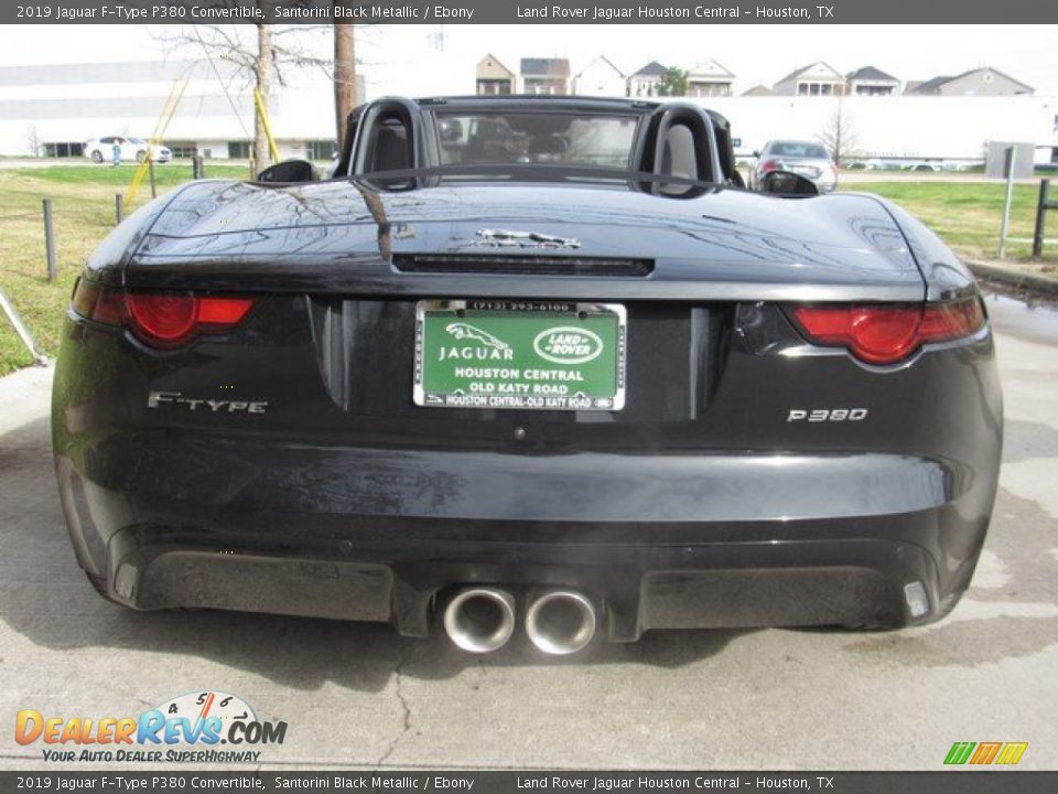 2019 Jaguar F-Type P380 Convertible Santorini Black Metallic / Ebony Photo #8