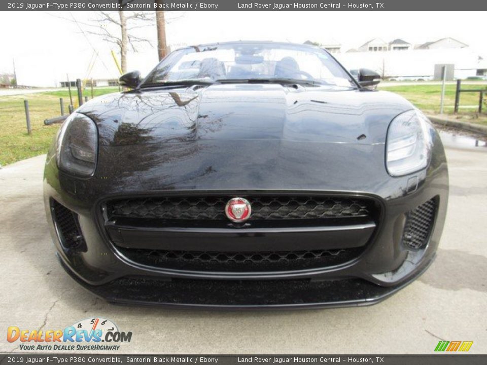 2019 Jaguar F-Type P380 Convertible Santorini Black Metallic / Ebony Photo #9