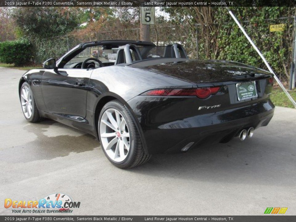 2019 Jaguar F-Type P380 Convertible Santorini Black Metallic / Ebony Photo #12