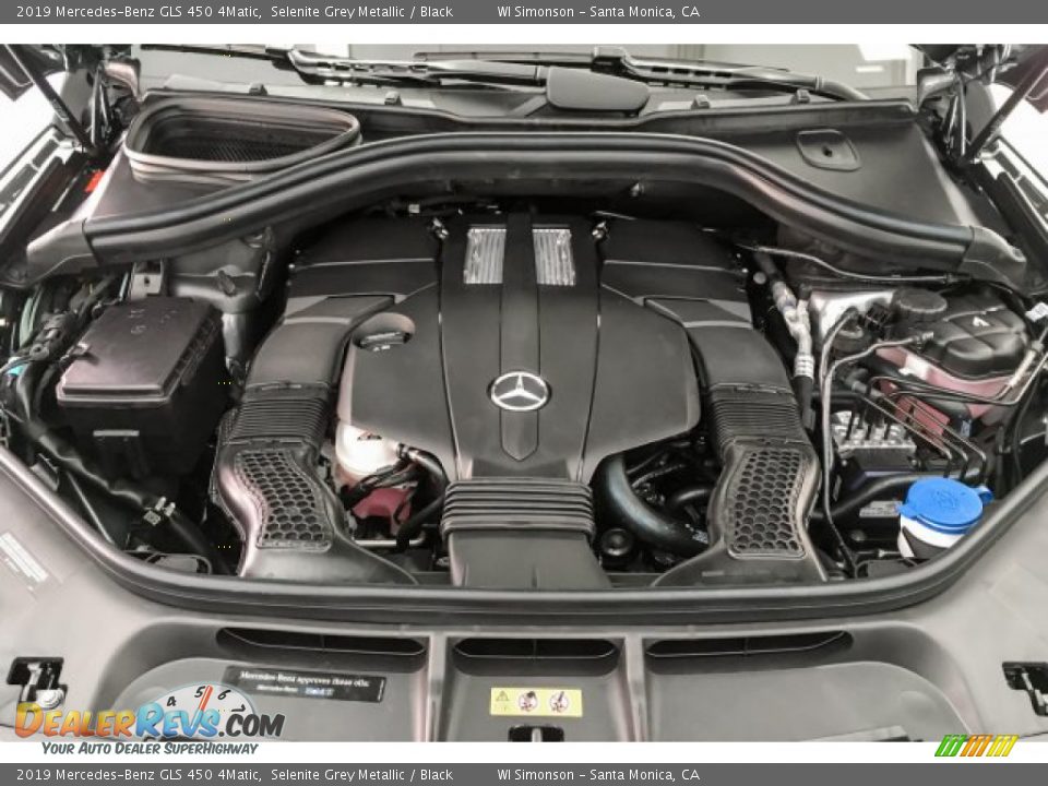 2019 Mercedes-Benz GLS 450 4Matic Selenite Grey Metallic / Black Photo #8