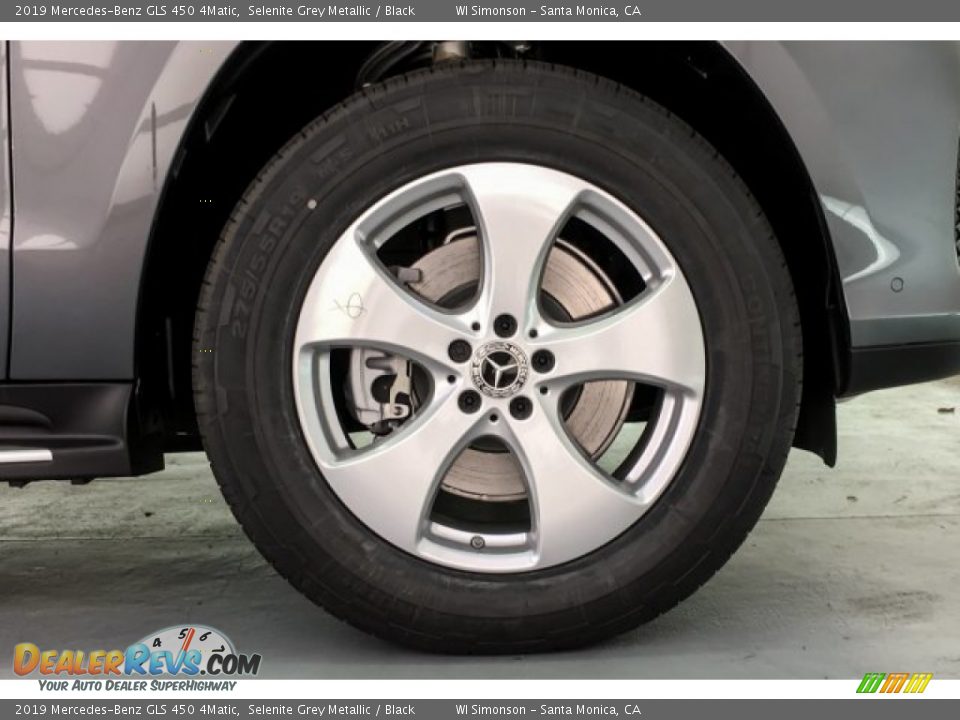 2019 Mercedes-Benz GLS 450 4Matic Selenite Grey Metallic / Black Photo #9