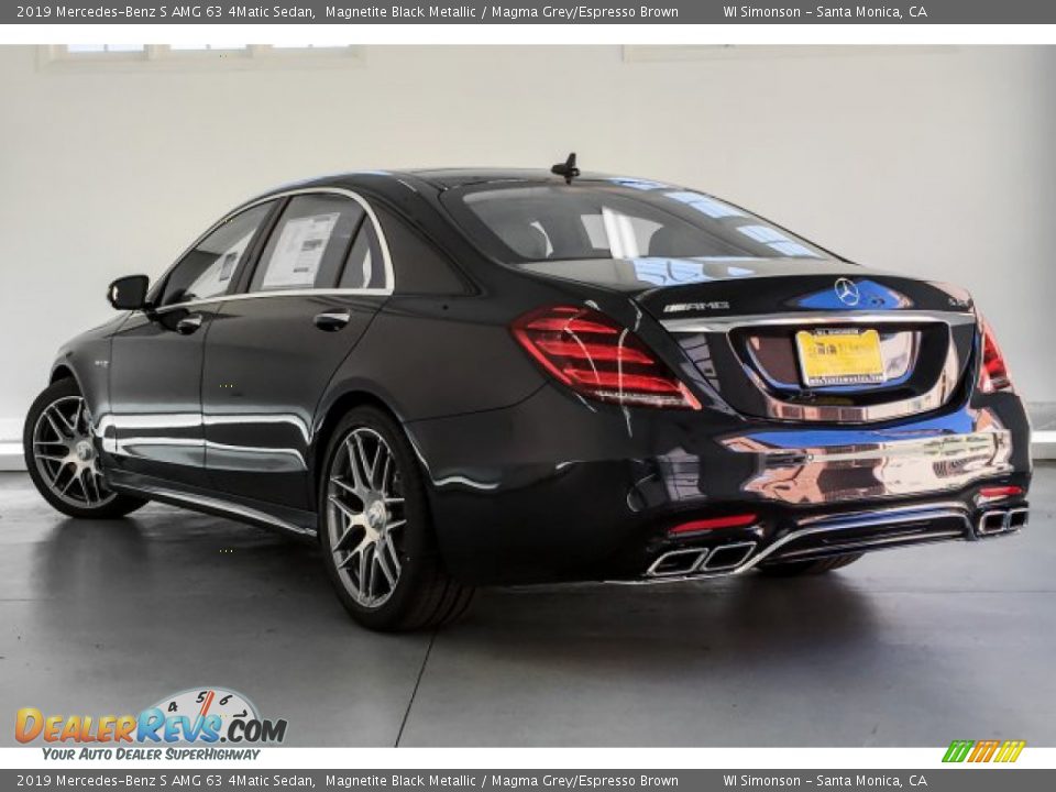 2019 Mercedes-Benz S AMG 63 4Matic Sedan Magnetite Black Metallic / Magma Grey/Espresso Brown Photo #10