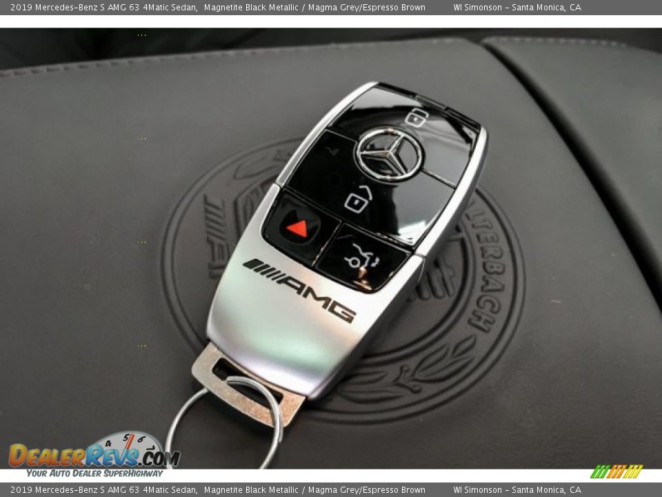 2019 Mercedes-Benz S AMG 63 4Matic Sedan Magnetite Black Metallic / Magma Grey/Espresso Brown Photo #11