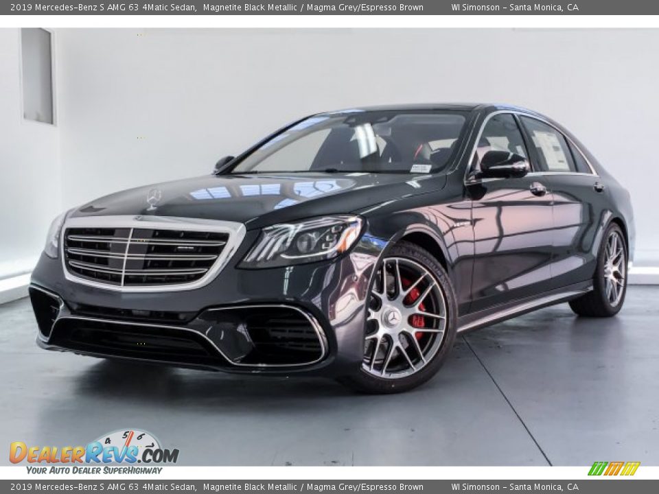 2019 Mercedes-Benz S AMG 63 4Matic Sedan Magnetite Black Metallic / Magma Grey/Espresso Brown Photo #12