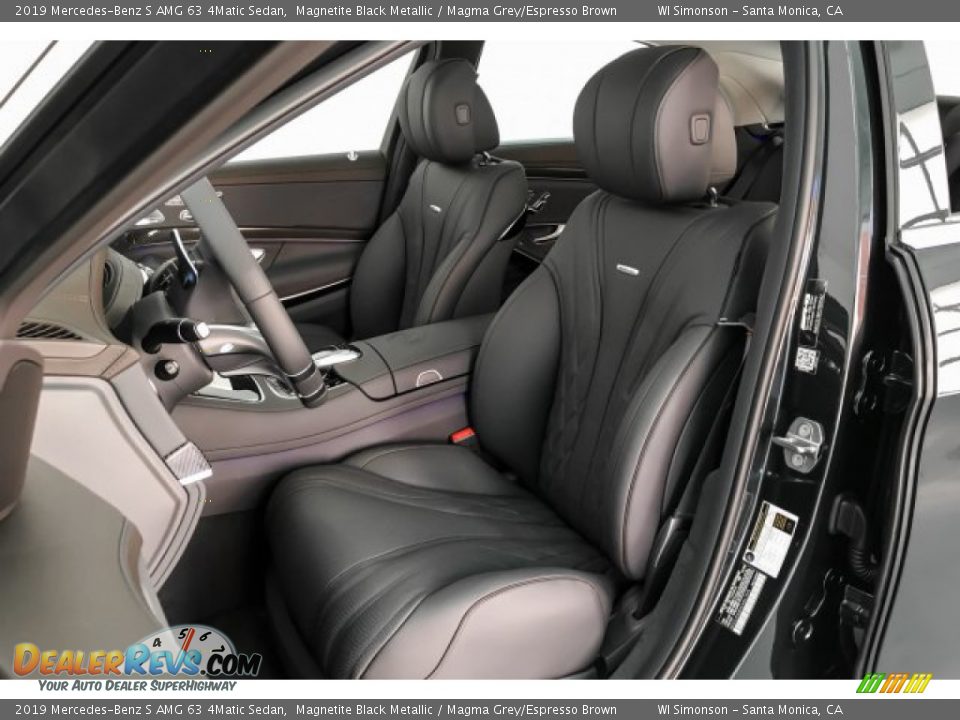 Magma Grey/Espresso Brown Interior - 2019 Mercedes-Benz S AMG 63 4Matic Sedan Photo #15