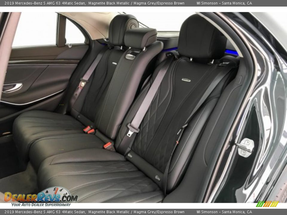 Rear Seat of 2019 Mercedes-Benz S AMG 63 4Matic Sedan Photo #17